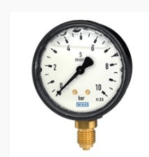 Bourdon tube pressure gauge, copper alloy