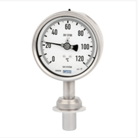 Gas-actuated thermometer