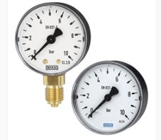 Bourdon tube pressure gauge, copper alloy