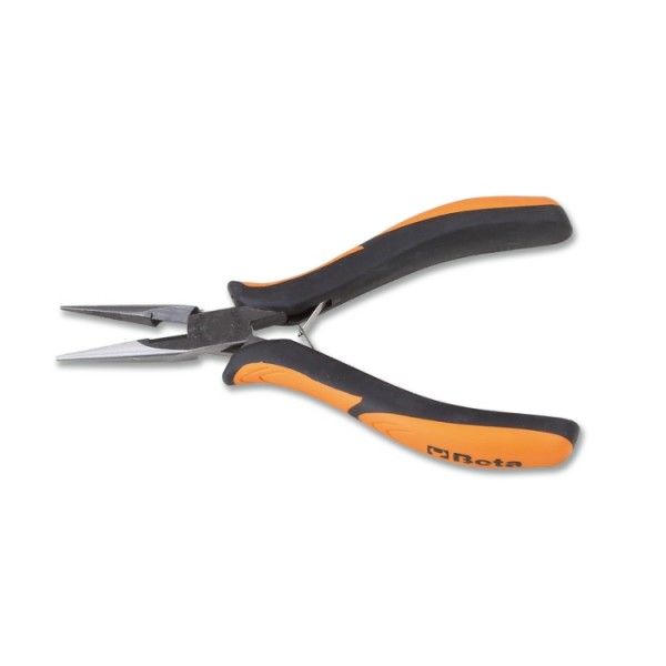 Half-round long knurled nose pliers 