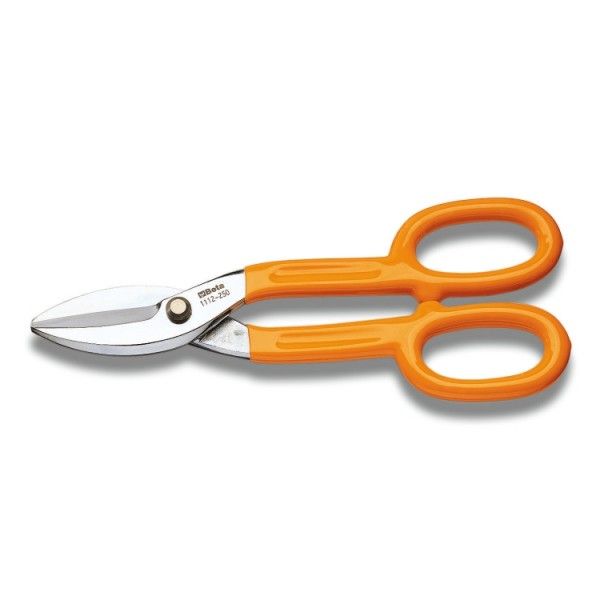 Tin snips straight wide blades