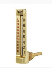 Machine glass thermometers