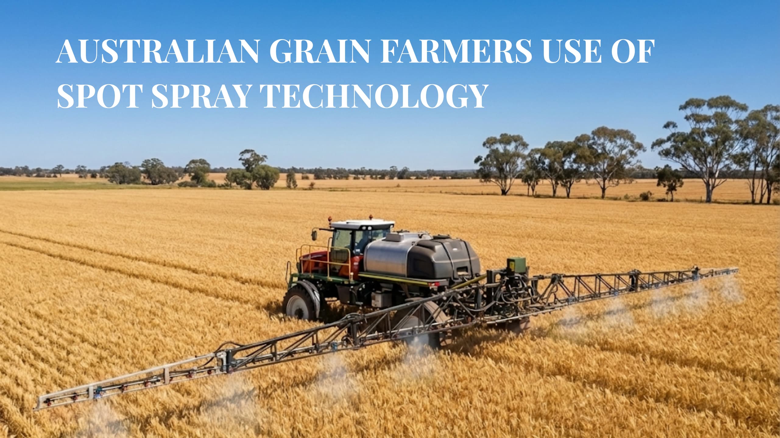 Spot Spray Technology in Australian Grain Farming Explained