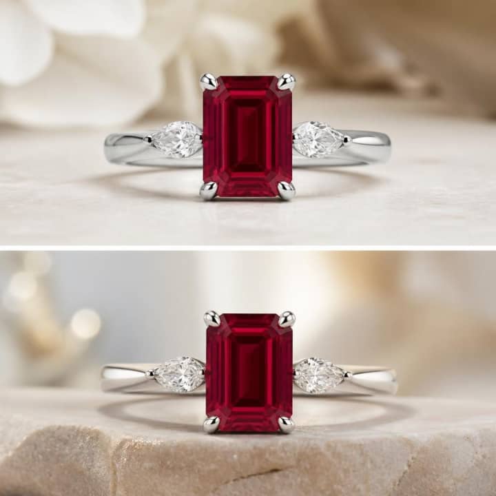 Quiet Luxury White Gold Emerald Ring jewelry design