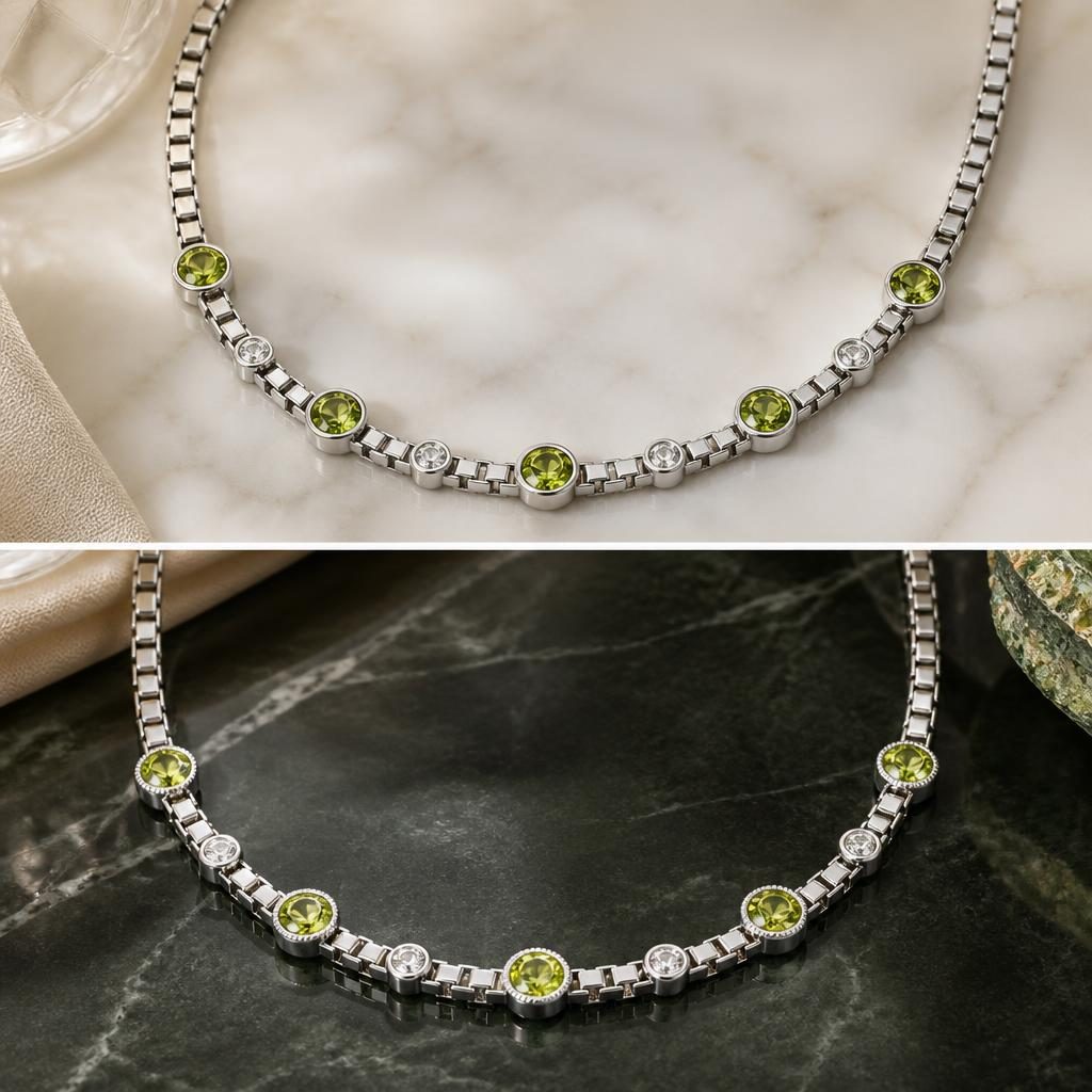 Diamond Round Necklace - Second Direction custom jewelry design direction