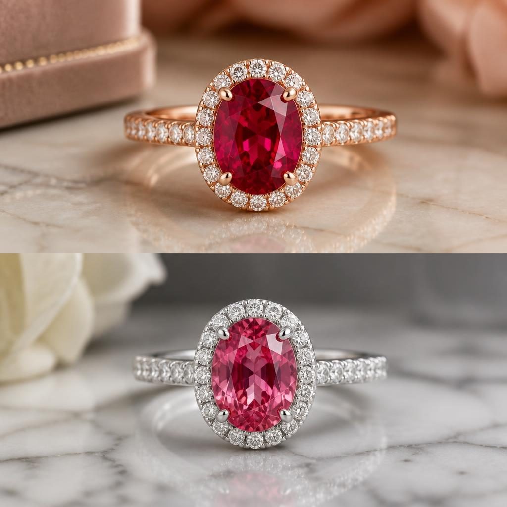 Ruby Oval Ring - Direction 1 jewelry design direction