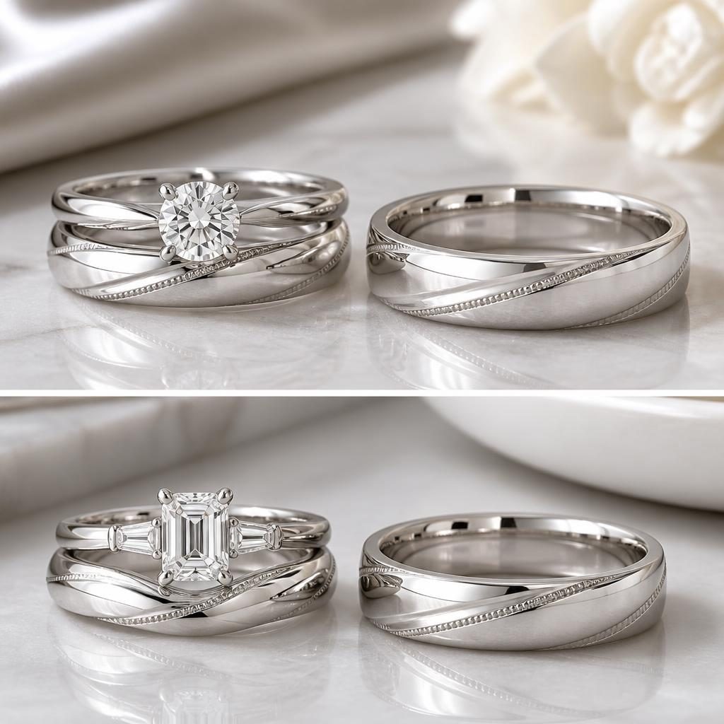 Modern Platinum Ring - Direction 1 custom jewelry design direction