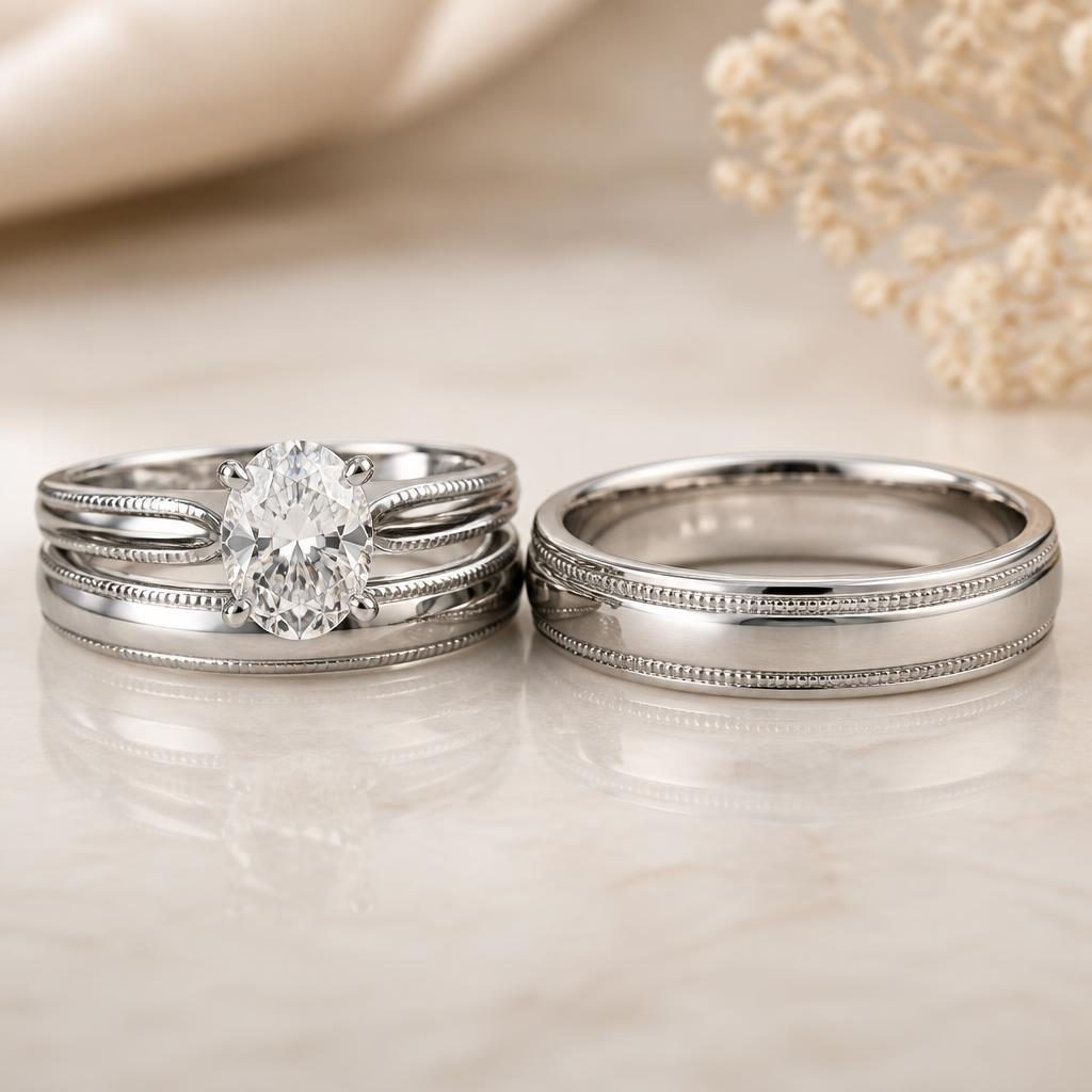 Modern Platinum Ring - Direction 1 jewelry design direction