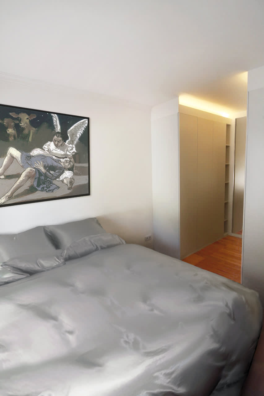 5-Casa-Lisboa-Oeiras - O Apartamento em Caxias localiza-se numa das zonas mais antigas de Oeiras, junto ao Convento da Cartuxa. No início do século XX, o Convento albergou as instalações do Instituto Padre António de Oliveira. Caxias preservou algumas qualidades específicas desse tempo, ao ser dos lugares menos afetados pela pressão urbana sobre Oeiras nas décadas de 50, 60 e 70.
O Projeto propõe um espaço social amplo, valorizando e luz e a espacialidade, com a cozinha aberta para a sala destacada com iluminação indireta. Madeira de pinho e Mármore de Estremoz são os elementos predominantes que trazem nobreza ao espaço, contrastando com o branco das paredes que reflete a luz natural, iluminando assim a divisão. O Projeto é uma declaração de Arquitetura Moderna, com espaços amplos, desenhados com a sua funcionalidade em mente.
O desafio foi realizar a obra em plena pandemia tal responsabilidade apenas se tornou possível graças a uma equipa altamente qualificada, cujos projetos são levados a cabo pela sua própria mão de obra, gerida por Arquitetos e Engenheiros.