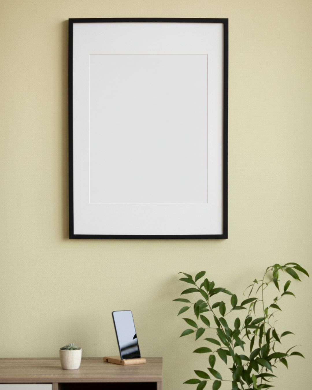 Mockup de cuadro móvil