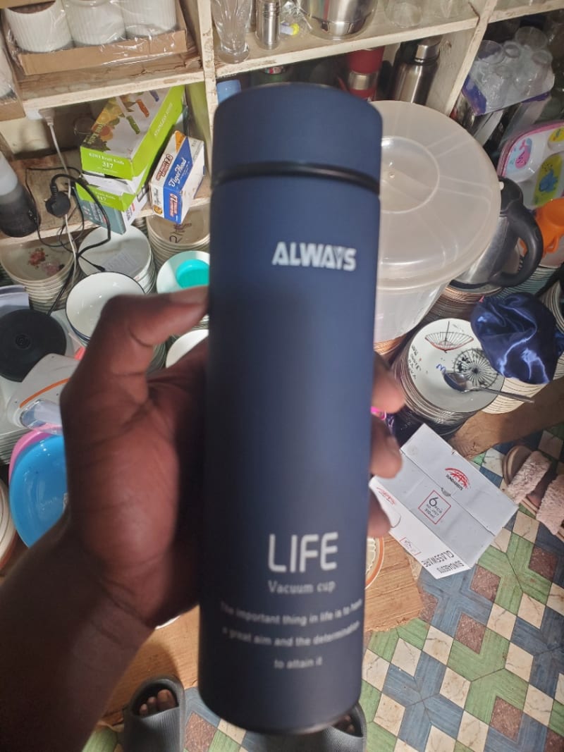 Always one cup vacuum flask , keeps your drink warm for long hours