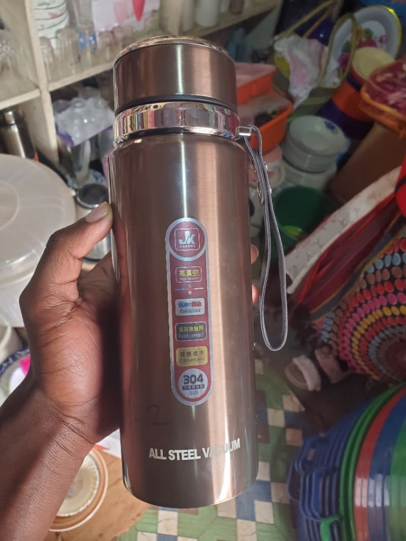 All Steel Vacuum Bottle to keep your drinks warm , for journeys and lecture rooms