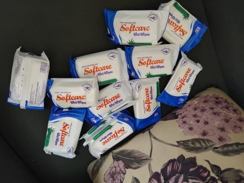 Softcare wet wipes 1500 each 