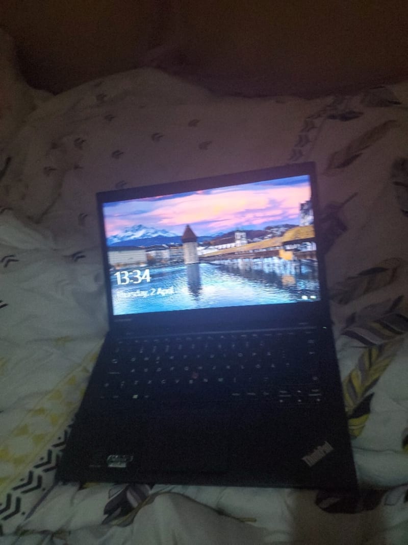 Lenovo laptop 8gb ramProcessor: 5th Generation Intel Core i5 processors ., i7-5600U). Memory (RAM): 8GB DDR3L 1600MHz soldered, with one DIMM slot for expa. Storage: 2.5" SATA HDD. Display: 14-inch Anti-Glare with options for HD+ (1600x900) or FHD (1920x1080) IPS, including touch options. Graphics: Integrated Intel HD Graphics 5500. Ports: 3x USB 3.0, VGA, Mini DisplayPort, RJ-45 (Ethernet), 4-in-1 card reader, combo audio jack, smart card reader (optional). Battery: Dual battery design—one internal 3-cell, one hot-swappable 3-cell rear battery. Connectivity: Ethernet, Wi-Fi 5 (dual-band 802.11ac), Bluetooth 4.0. Weight: Starting at approximately   kg (  lbs). Operating System: Windows 10pro