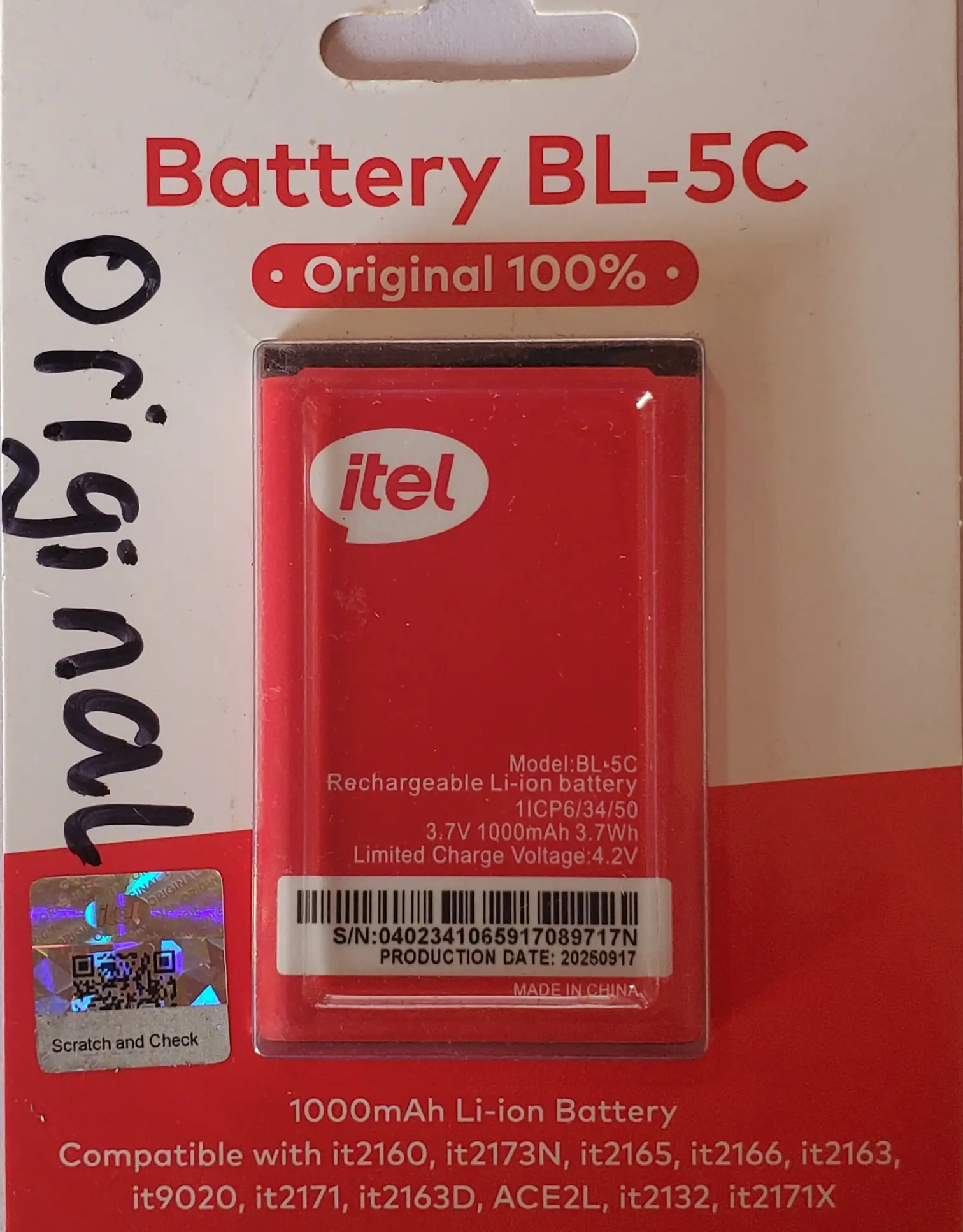 Itel Battery for Small Phones