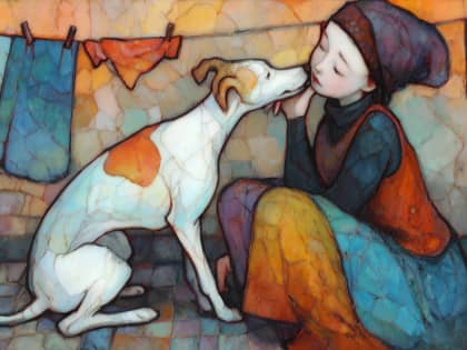 A Kiss on Washing Day