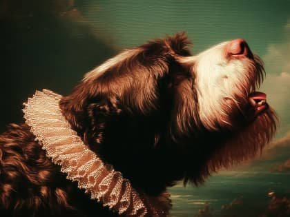 Regal Canine in Renaissance Splendor