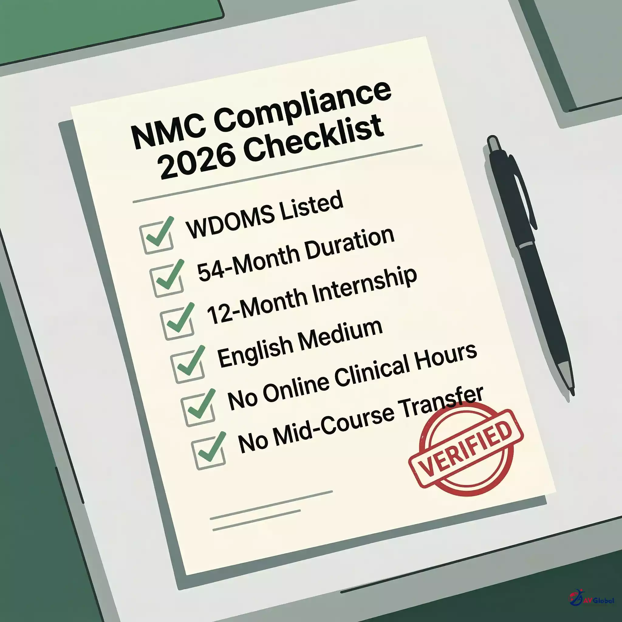 NMC Compliance 2026 Checklist for Georgian MBBS Universities