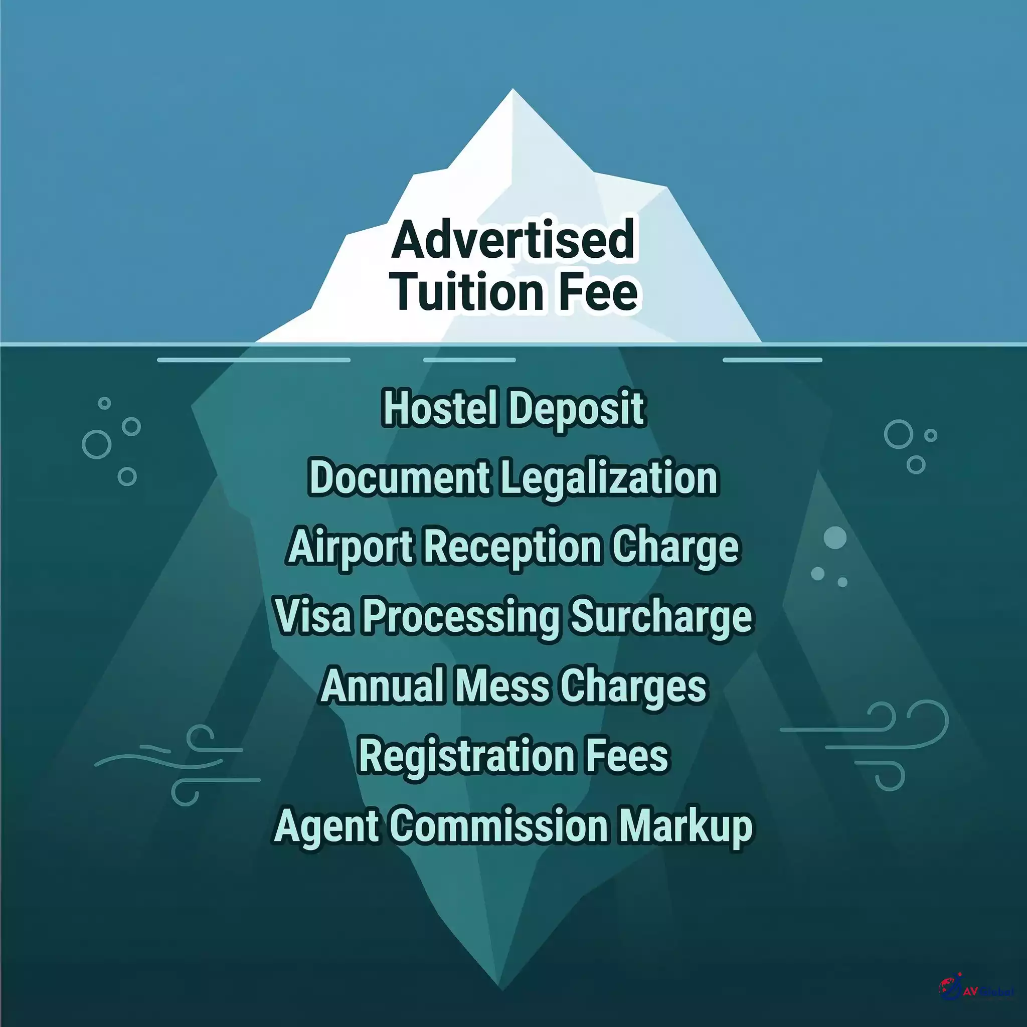 Hidden costs of MBBS in Georgia infographic
