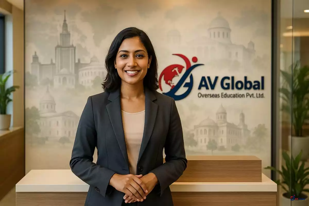 AV Global counsellor guiding a student for MBBS in Russia admission