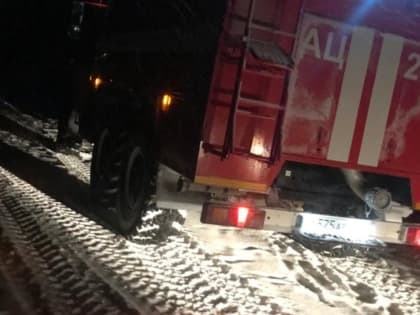 В Курской области загорелась сажа в жилом доме