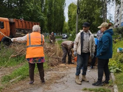 Курские дворы многоквартирных домов регулярно убирают 630 дворников