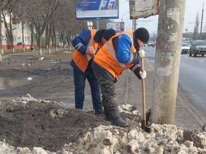 В ночь на 9 марта дорожные службы выполнили ряд работ по содержанию благоустройства города.