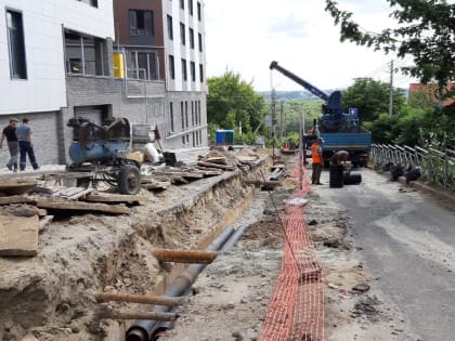 В тепломагистрали по улице Кати Зеленко в Курске поменяют 716 метров трубопровода