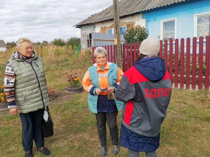 В Железногорске Курской области населению напомнили о правилах безопасности