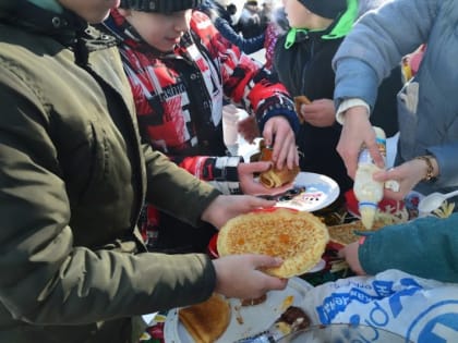 В Курской школе-интернате отпраздновали Масленицу