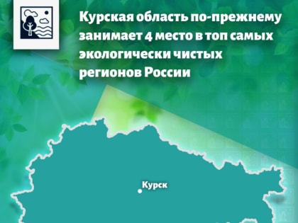 Курская область по-прежнему занимает 4 место в топ самых экологически чистых регионов России