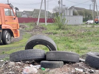 В Сеймском округе Курска убрали стихийную свалку