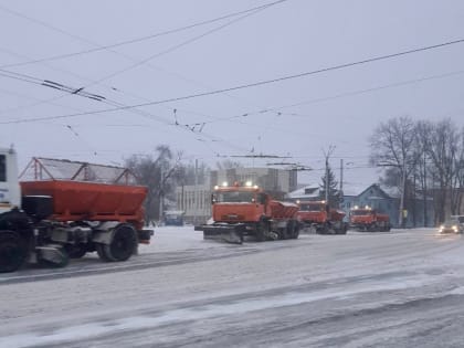 В Курске дорожные службы будут убирать улицы всю ночь