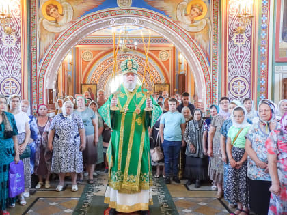 Престольный праздник в курчатовском храме прп. Серафима Саровского и Собора Курских святых