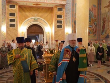 В день своего тезоименитства митрополит Герман возглавил богослужение в Сретенском храме города Курска