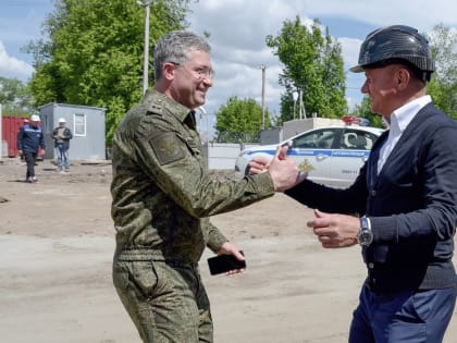 Замминистра обороны РФ Тимур Иванов проинспектировал строительство военного госпиталя в Курской области
