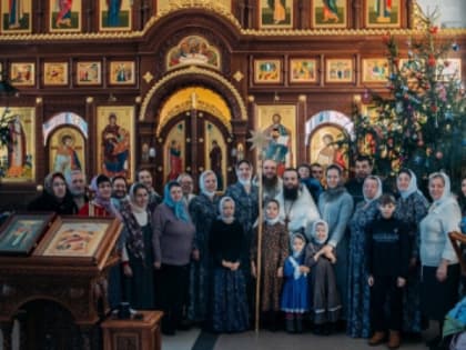 Рождество Христово в Никольском храме поселка Кшенский