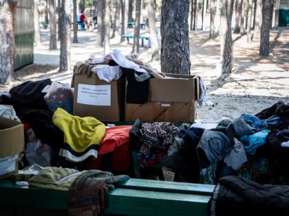 Куряне получили гуманитарную помощь для переселенцев