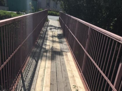 В Курске починили мост между улицами Курбатовка и Сушковская