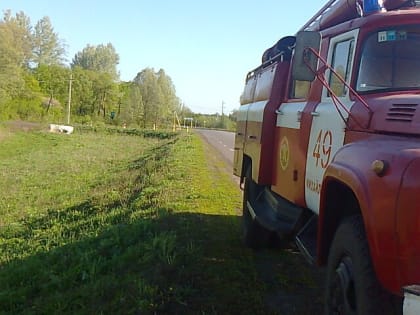 В Курской области в селе Андросово загорелся дом
