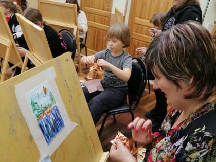 Мастер-класс "Зимний пейзаж"