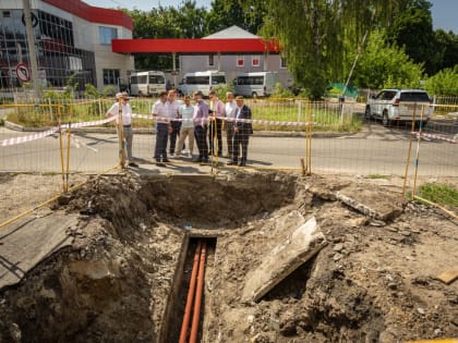 В Курске на Вокзальной, 1 «Квадра» благоустроит территорию после разрытий до 9 июля