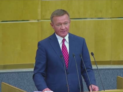 Кандидат на пост министра транспорта Роман Старовойт выступил на заседании Государственной Думы