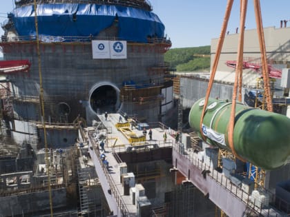 На площадке Курской АЭС-2 установлено «атомное сердце» - корпус реактора ВВЭР-ТОИ