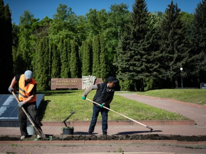 Памятные места Курска ко Дню Победы украсят цветочные композиции