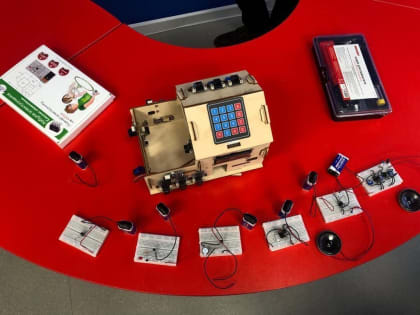 Педагоги «Кванториума» школы № 35 имени К. Воробьева г. Курска побывали с мастер-классом у ребят сельских школ, где расположены центры образования «Точка роста».