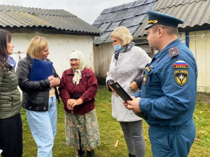 В Горшеченском районе продолжается профилактика пожаров среди граждан «группы риска»