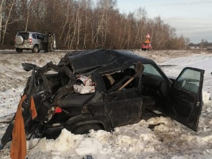 В Курской области два человека пострадали в перевернувшемся авто