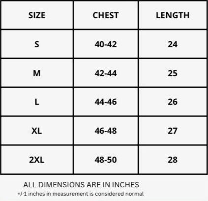 Aurex Size Guide