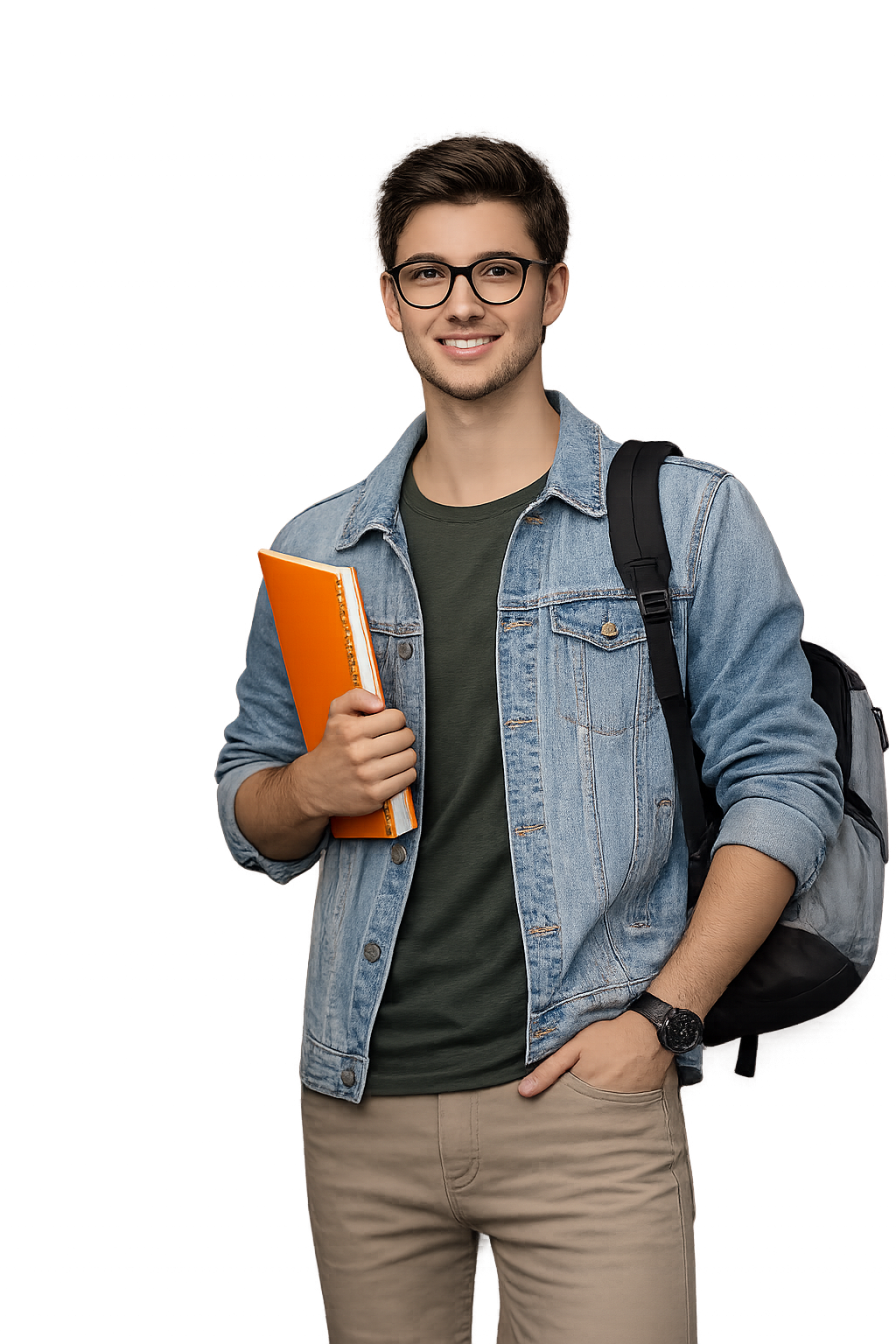 Student preparing for proctored exam with laptop and notes